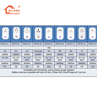 KLASS Stock 10A EU/UK/US Alexa Google Home Tuya Prise murale intelligente avec télécommande, fonction de minuterie, mini prise intelligente WiFi