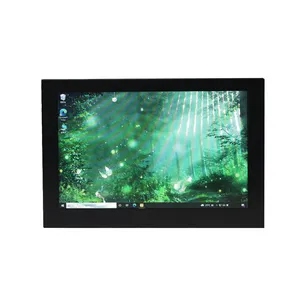 10 pollici/10.1 Open Frame industriale lcd monitor VGA HDMI DVI USB interfaccia metal frame capacitivo touch screen monitor