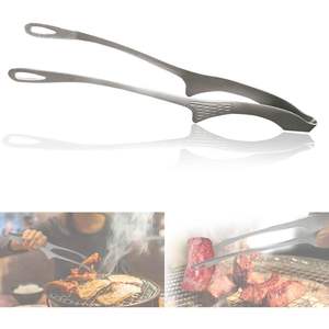 Mmmall tsubame-sanjo yakiniku tongs เครื่องล้างจานปลอดภัยอุปกรณ์บาร์บีคิวญี่ปุ่น senbudo (1ชิ้น) สำหรับทอด yakiniku - Product Image 1