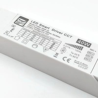 Zigbee Tuya driver led cerdas, lampu redup & tunik bluetooth putih, WIFI, Jala, arus konstan 6-42v 5w-80w