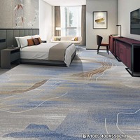 Het nieuwe design van de hotelalonkamer: luxe Scandinavische Wilton Fleurs tapijten en vloerkleden, moderne tapijten voor cabarets.