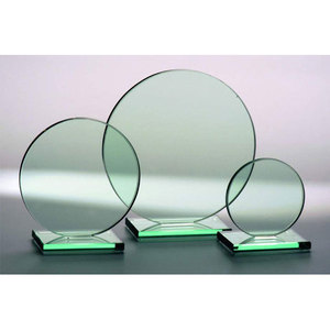 Supporto in vetro rotondo con incisione laser - Product Image 1