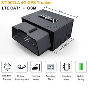 SinoTrack 4G ST-902LA 자동차 추적 장치 OBD2 GPS 추적기 16PIN OBD 플러그 플레이 추적기