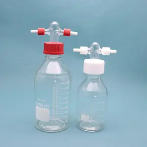 Buffer bottle mouth washing cylinder Experiment pressure bottle chemical glassware