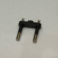 Prise de courant à 2 pôles de haute sécurité, norme européenne, avec broches gainées / Composant de prise EU pour CEE 7/16 Europlug