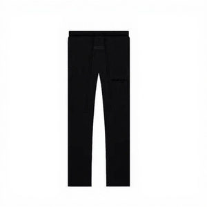 <span class=keywords><strong>Pantaloni</strong></span> Sportivi 100% Cotone Senza Cuffie SS22 Essentials con Stampa Floccata, Modello Largo da <span class=keywords><strong>Uomo</strong></span> Y2K Hip-Hop, Logo Personalizzato, Vita Alta, Streetwear di Lusso - Product Image 3