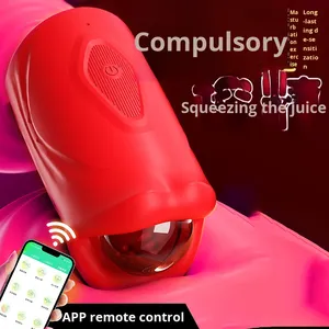 Coupe de masturbation à vibrations à 9 fréquences, rechargeable par USB, faible bruit, multi-vitesses, exercice du gland, télécommande, <span class=keywords><strong>massage</strong></span> sexuel - Product Image 2