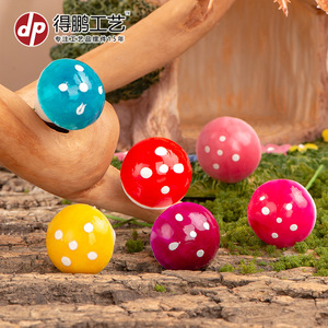 Mini Hongos de Espuma Decorativos, Coloridos y Brillantes, para Interiores y Exteriores, Adornos de Jardín, Accesorios para Bonsái D1369 - Product Image 1