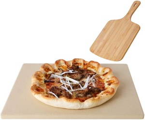 Juego de pelar <span class=keywords><strong>Pizza</strong></span> de madera de bambú <span class=keywords><strong>con</strong></span> piedra de <span class=keywords><strong>Pizza</strong></span> y cortador de <span class=keywords><strong>Pizza</strong></span> juego de servir y hornear - Product Image 1