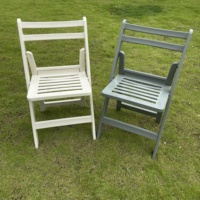 Chaise pliante en résine durable pour extérieur, jardin, mariage, fête, avec dossier et assise à lattes