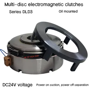 Embragues electromagnéticos multidisco DLD3 DC12V/24V para transmisión y desconexión de par activo y accionado