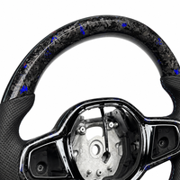 Volant de direction en fibre de carbone avec LED pour véhicules BMW F10 F30 F31 F32 F20 E92 E60 X6 E71 X5 E70 M3 M4 M6
