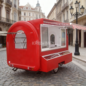 Camión de Cocina Móvil Redondo Personalizado, Remolque de Comida para Restaurante Totalmente Equipado, Carrito de Venta de Hot Dogs - Product Image 5
