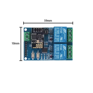 5V ESP8266 ESP-01 โมดูลรีเลย์ไวไฟ 2 ช่อง โมดูลรีเลย์ 2 ช่องสำหรับไอโอที สมาร์ทโฮม - Product Image 5