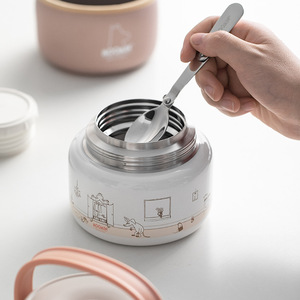 Fiambrera de acero inoxidable con aislamiento <span class=keywords><strong>Moomin</strong></span> de Finlandia Moomin316L vaso estofado y tarro de tetera fácil de llevar tarro estofado - Product Image 2