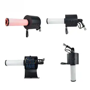 Stage Dmx Colorful Led Co2 Confetti Gun Atmosphere Airsoft Metal Confetti Cannon Jet 1-8M Confetti Gun For Party Events