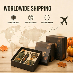 Coffret cadeau d'Halloween personnalisé, Sachet remplissable, Breloque, Étiquette de bagage, Porte-clés, Patch PVC, Épinglette en émail, Pièce de monnaie, Boîte cadeau, Cadeau promotionnel OEM ODM - Product Image 6