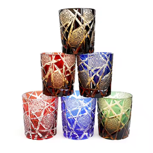 مشروب سنو ، أونصة ، قص يدوي للويسكي الكونياك ، كريستال كيريكو ياباني ملون - Product Image 1