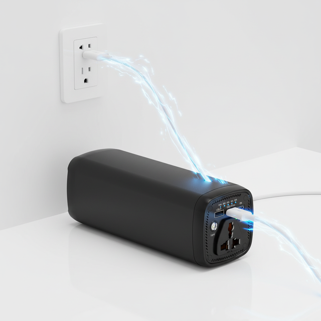 Premium 31200mAh 18650 Lithium Battery Power Bank PD 65W QC3.0 Laptop Charger with AC 220V 120W Output UK Type-C/USB 1.1kg