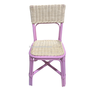 Silla de Ratán Hecha a Mano para Niños, Decoración para Fiestas de Cumpleaños, Muebles Infantiles de Mimbre Natural - Product Image 4