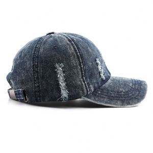 Gorra de Béisbol Personalizada, Lisa, en Blanco, Desgastada, Vintage, de Mezclilla Resistente, Estilo Dad Hat - Product Image 3