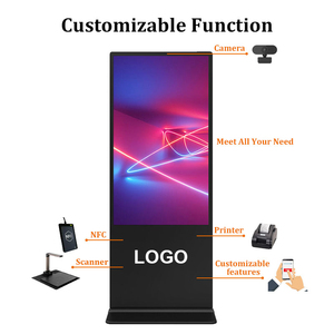 Papan iklan Digital layar sentuh berdiri di lantai, pemutar iklan dalam ruangan 4K layar LCD HD - Product Image 4