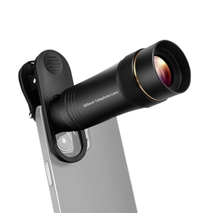 300MM Phone Telephoto Lens for <strong>Smartphone</strong> Zoom Lens 10X with Universal Lens Clip Cleaning Cloth Storage <strong>Bag</strong> - Product Image 1