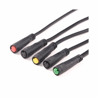 Connecteur Électrique Étanche Hitec M8 M16 M15 2-6 Broches M12 avec Gaine PVC pour Câble, Éclairage LED, Caméra de Voiture, Moniteur 4K/60HZ Extérieur