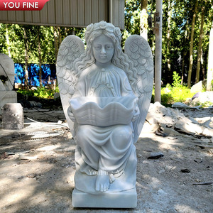 Estatua de mármol de tamaño real, escultura de Arcángel de Saint Michael, piedra - Product Image 6