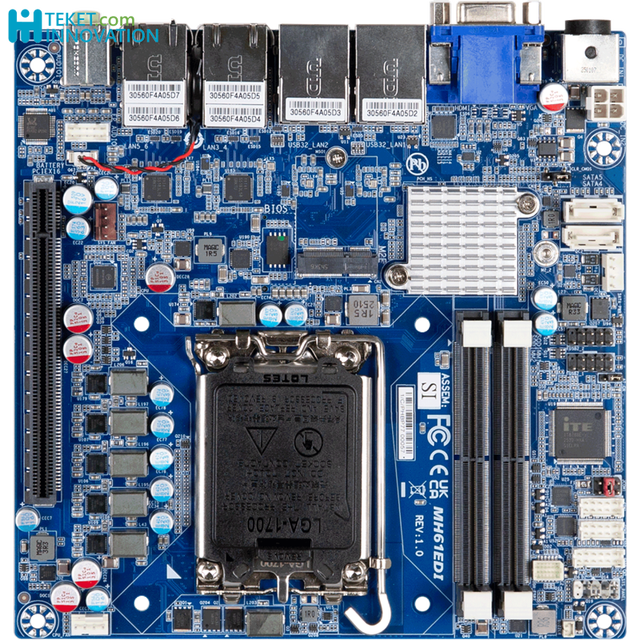 For Gigabyte GigaIPC MITX-H61ED Mini-ITX Motherboard LGA 1700 Socket Intel H610E Chipset DDR5 96GB PCIe SATA Onboard TPM 2.0
