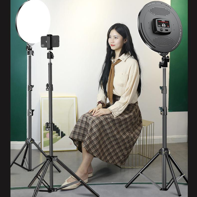 Professional LED Ring Light with Tripod Stand Photography Fill Light Video Recording Live Streaming Beauty Makeup Light