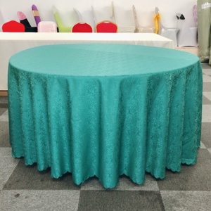 Mantel de tela de poliéster Premium Damasco mantel verde azulado oscuro para boda fiesta banquete eventos Hotel restaurante - Product Image 6