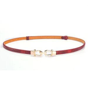 गर्म बिक्री सांप चमड़े की पतली कमर बेल्ट के साथ 38 इंच तक के कपड़े के लिए पतली कमर बेल्ट पतली कमर बेल्ट - Product Image 3