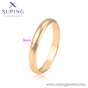 Bague en or 18K simple de haute qualité, style <span class=keywords><strong>cool</strong></span> unisexe, bague de mode simple, A00597534 - Product Image 2