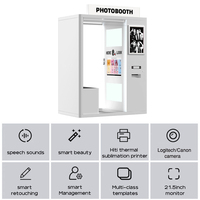 Cabina de Fotos Automática para Selfies en Bares y Discotecas, con Luz, para Fiestas y Eventos