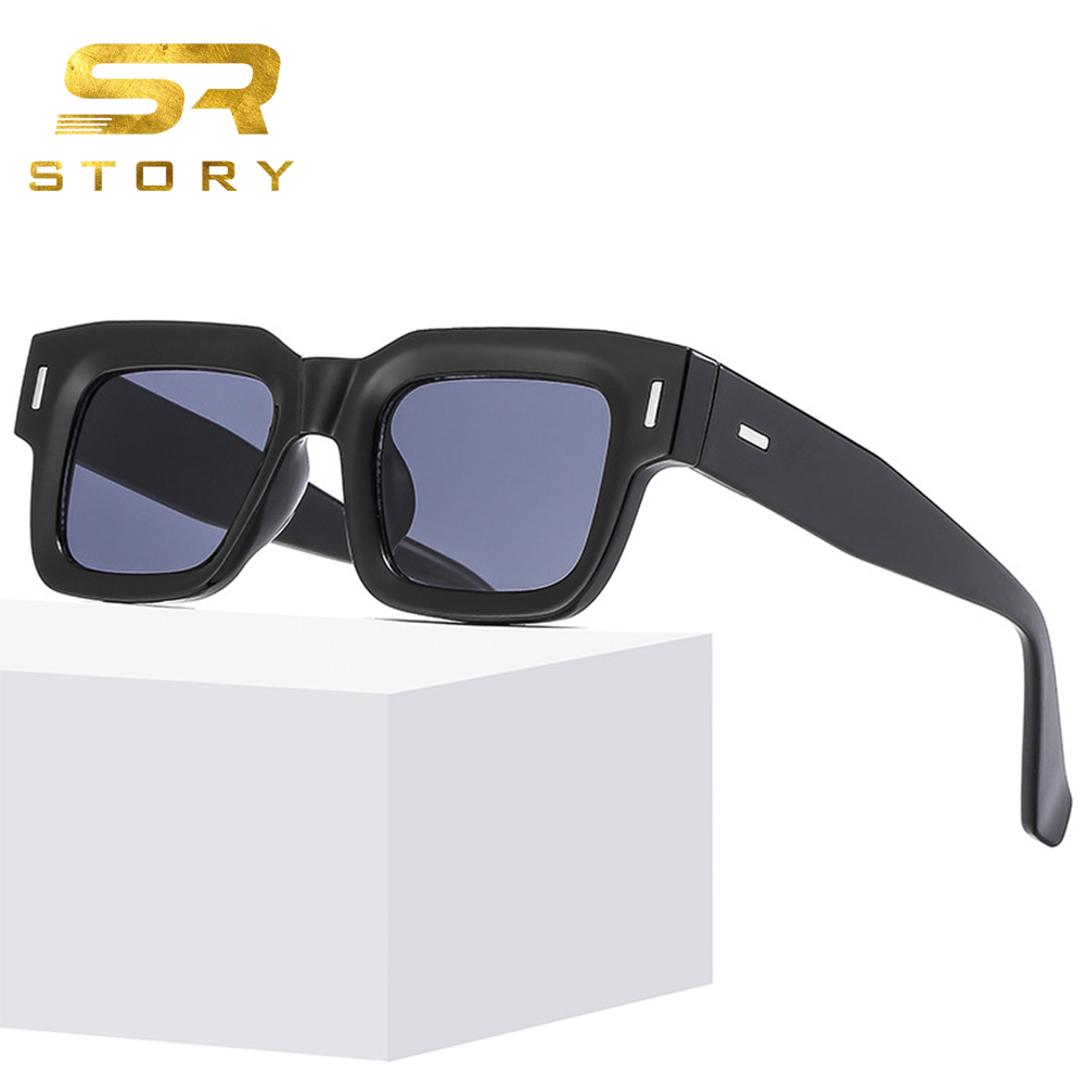 Occhiali Da Sole Rettangolari Uomo/Donna - Vintage, UV400, Moda Quadrati - Foto 2