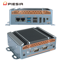 Mini PC Industrial para Riel DIN, 2 LAN, 2*Com, Intel 12.ª Gen. N150, 1*DDR4 8GB RAM, 256GB, 4*USB, HD/DP/Tipo-C, X86, Mini PC Integrado sin Ventilador