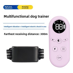 Nouvel appareil d'entraînement pour chien intelligent, personnalisé, étanche et multi-canaux - Collier <span class=keywords><strong>anti</strong></span>-<span class=keywords><strong>aboiement</strong></span> à télécommande avec vibrations et choc - Product Image 2