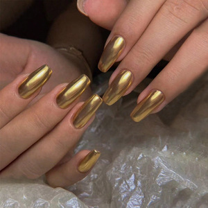 Poudre Acrylique Solide Personnalisée pour Ongles, Effet Plongeant, Séchage Rapide, Miroir Magique Or Argent Pailleté pour Usage Domestique et en Salon - Product Image 4
