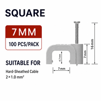 Câblage de caméra de sécurité CCTV, largeur 7mm 10mm, résistant aux chocs, haute résistance, carte de connexion professionnelle à base carrée en acier