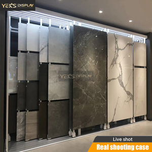 Yeks TL-01 Présentoir coulissant moderne pour carreaux, support d'échantillons réglable, antirouille, résistant à l'eau, gain de place pour métal - Product Image 5