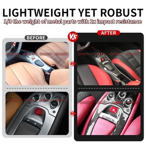 Pièces intérieures de voiture de haute qualité en fibre de carbone sèche, style OEM, panneau de commande central pour Ferrari 458, kit intérieur - Product Image 3