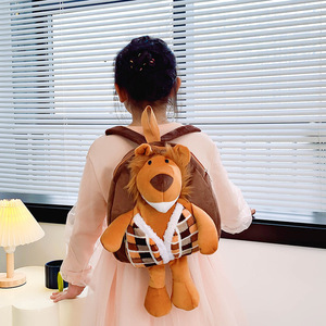 Sac d'école animal de dessin animé léger pour garçons filles bébé enfant en bas âge <span class=keywords><strong>maternelle</strong></span> sac à dos ours en peluche créatif - Product Image 6