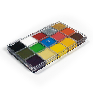 Pintura Facial al Óleo al por Mayor, 15 Colores, Pigmentos <span class=keywords><strong>para</strong></span> <span class=keywords><strong>Pintar</strong></span> la <span class=keywords><strong>Cara</strong></span> y el Cuerpo, Suministros de Pintura Corporal <span class=keywords><strong>para</strong></span> <span class=keywords><strong>Niñas</strong></span> y Niños - Product Image 2