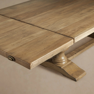 Mesa de Comedor Rectangular de Madera Natural Moderna PIORI con Patas de Madera Maciza - Product Image 5