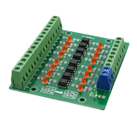 OKYN082726-1 Okystar Placa Aislada con Optoacoplador de 8 Canales, Adaptador de Nivel de Señal NPN 3.3V-24V para Sensor PLC