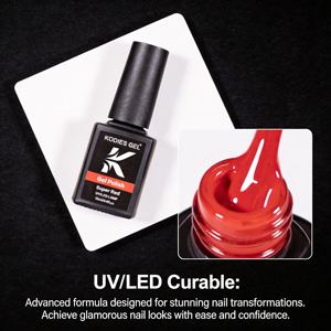 Esmalte de Uñas en <span class=keywords><strong>Gel</strong></span> UV Super Rojo <span class=keywords><strong>KODIES</strong></span> <span class=keywords><strong>GEL</strong></span> 15ml, Diseño Francés de Lujo, Ecológico, No Tóxico, en Caja de Cartón Kraft de 10cm Personalizada - Product Image 6
