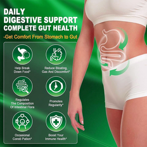 Suplemen enzim pencernaan Multi bebas gula probiotik & campuran serat prebiotik diisi - Product Image 4