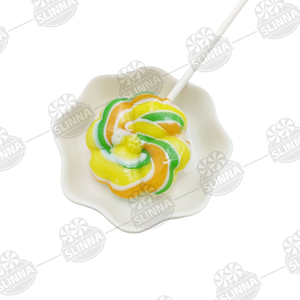 Sucettes dures personnalisées en forme de trèfle, enrobées de fruits, couleurs mélangées, sachet de bonbons, cadeau de fête pour enfants, bonbons halal - Product Image 2