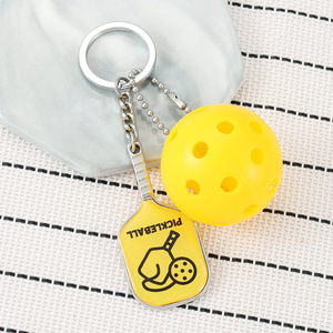 Hot Sale Personal isierte Pickle ball Schlüssel bund für Werbe geschenke - Product Image 3